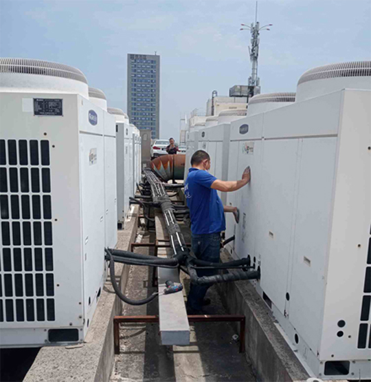 小店中央空调制热和不制冷系统维修方法